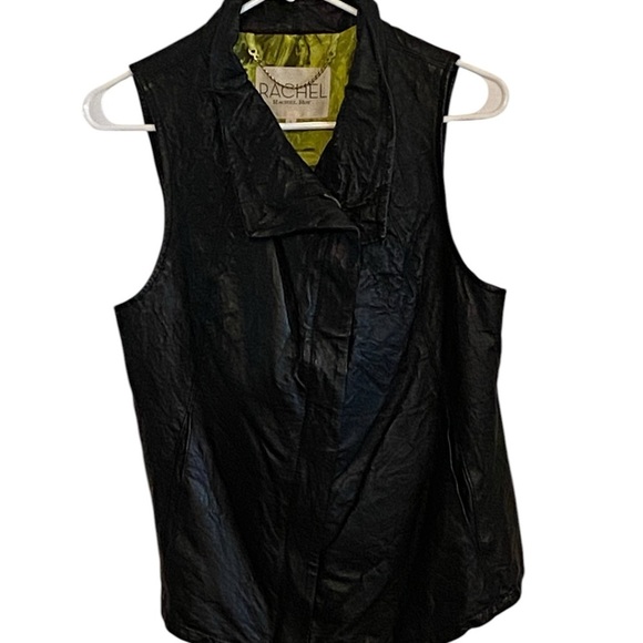 Rachel Roy Black leather moto vest Jacket edgy rocker Fall
Steampunk - Picture 8 of 11